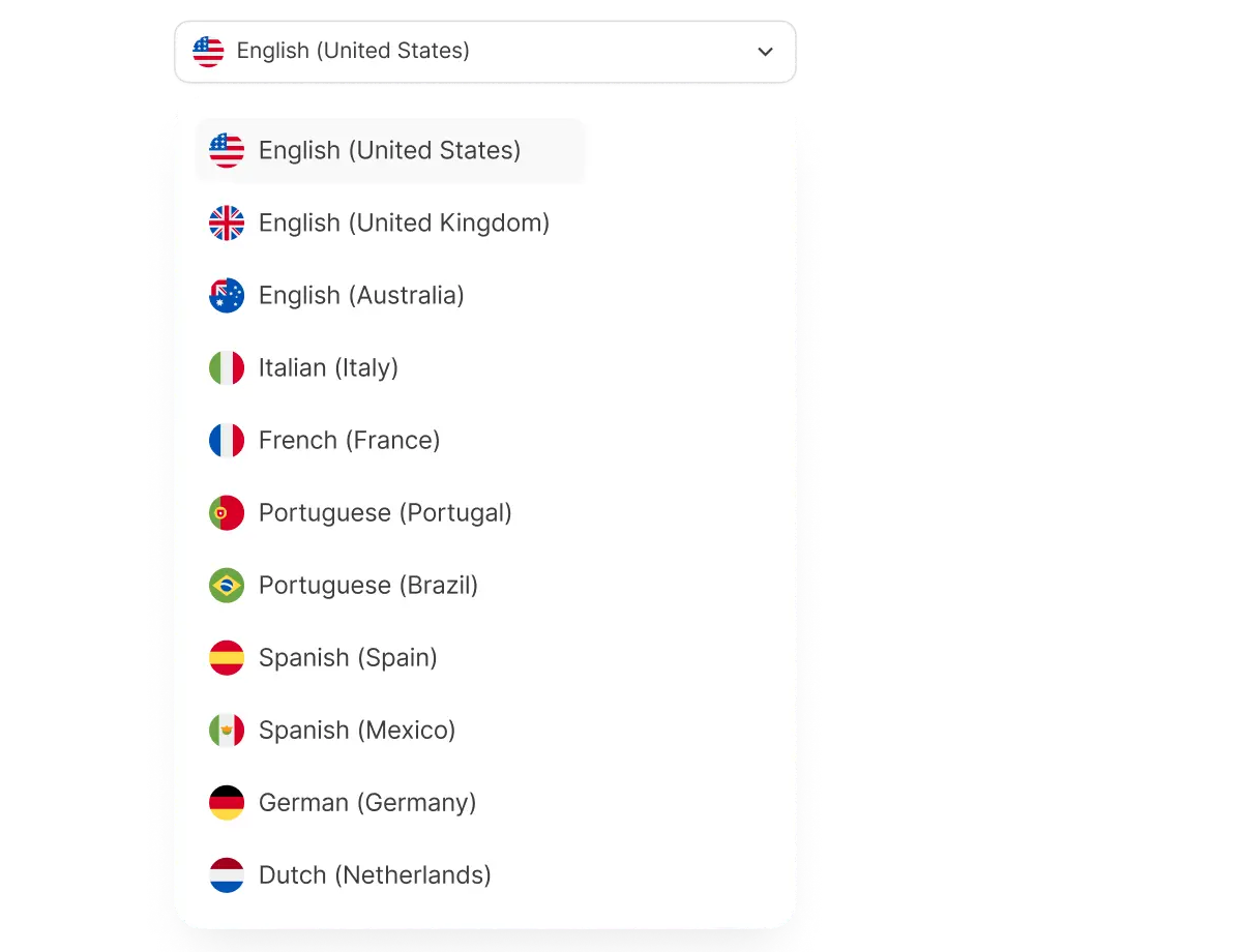 AI voice cloning supports multiple languages including English, Spanish, French, German, and more to reach a global audience.